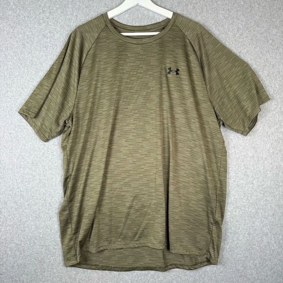Under Armour Mens XXL Tech Tee Pullover Shirt Green Loose Fit Short Sleeve - Picture 1 of 6